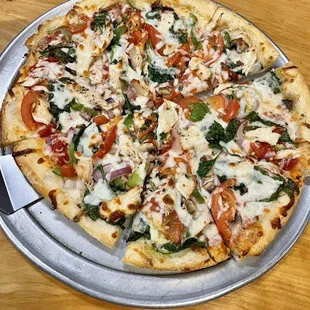 Fresh from the garden with chicken