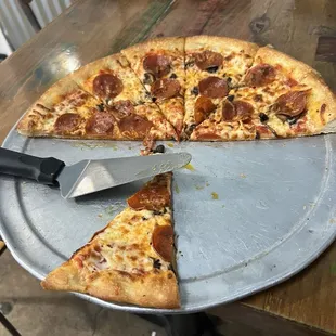 Large Pepperoni &amp; mushroom