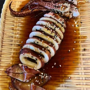 BBQ squid appetizer