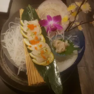 Scallop Appetizer and Tuna