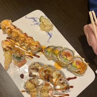 sashimi, sushi, sushi and sashimi, food