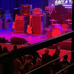 The stage in the concert venue