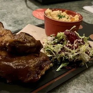 Smoked chicken was good. Wish the BBQ sauce came on the side.