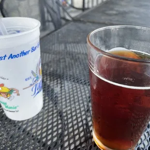 Oktoberfest beer on special- so yummy. Is this the grownup version of a pumpkin spice latté?! Haha