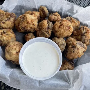 Breaded Mushrooms appetizer