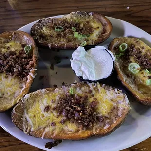 Potato skins appetizer