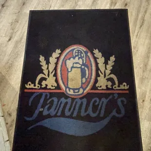 the logo on the back of the sign