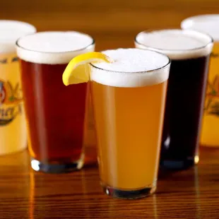 a selection of beers