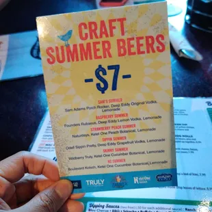 Summer beers