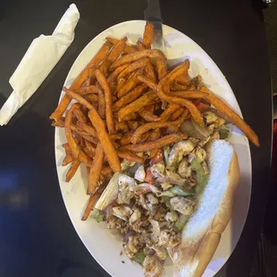 Chicken Philly light cheese