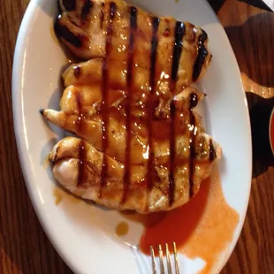 Teriyaki charred chicken lips