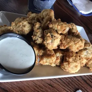 Fried mushrooms are great