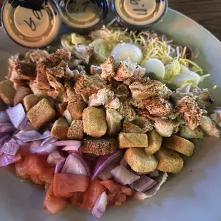 Their salad portions are huge!