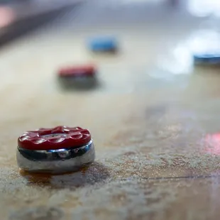 a closeup of the top of the table