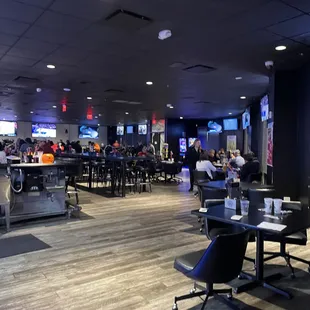 people sitting at tables