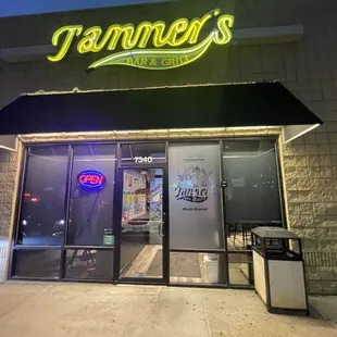 the front of the restaurant