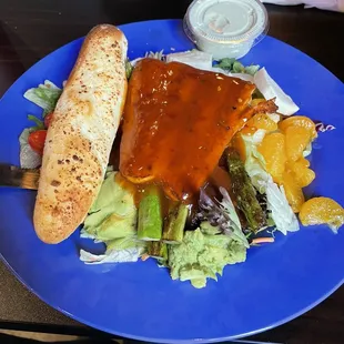 Mango habanero salmon salad