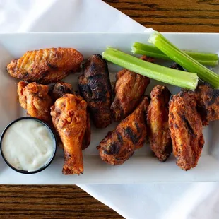 poultry, fried chicken wings, chicken wings and fried chicken, chicken wings, fried chicken, chicken, food, bbq chicken, bbq wings