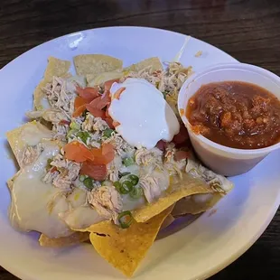 1/2 order of chicken nachos