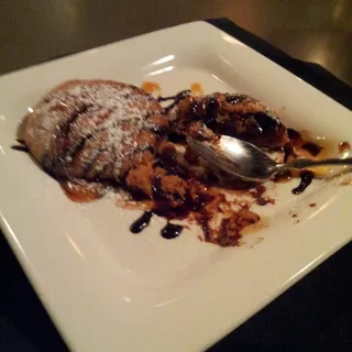 fudge stuffed peanut butter cookie