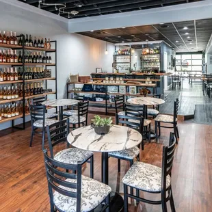the interior of the tasting room