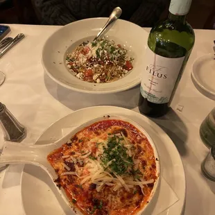 Lasagna vino &amp; pasta checca