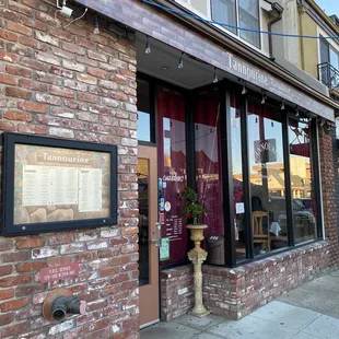 the front of a restaurant