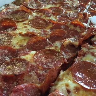 Pepperoni pizza! $10.95 for XL with coupon.