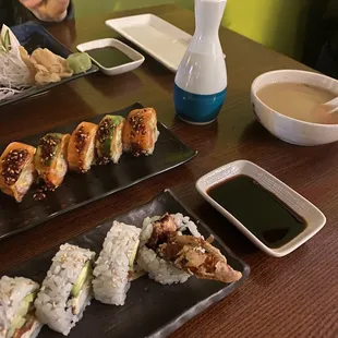 Soft Shell Crab Roll and Miso Soup