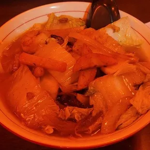 Seafood ramen without carrots.  This was very delicious :)