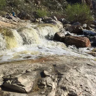 First set of falls right at the end of the marked trail. Very nice here to just relax and have a picnic. Easy walk down.