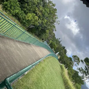 Tantalus sidewalk leading up to the lookout
