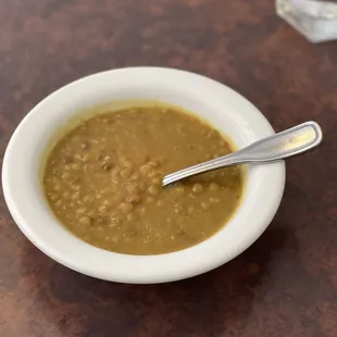 Best lentil soup I&apos;ve ever had, really noteworthy