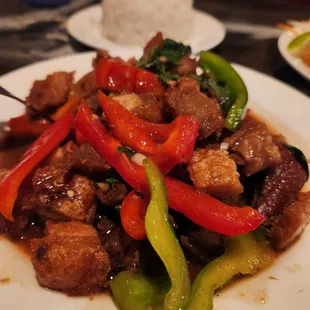 Crispy Pork Pad Kra Pao