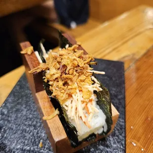 Crab handroll