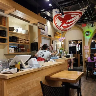 customers sitting at the counter