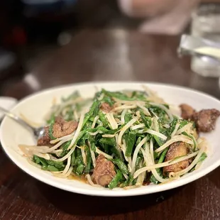 Liver and scallions