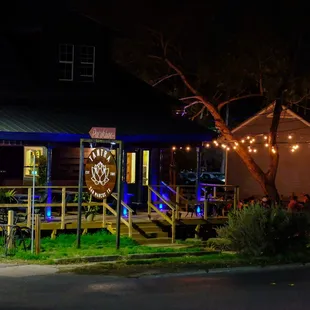 Out door shot of our front deck and courtyard