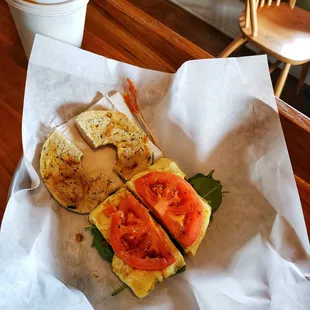 Garden bagel.