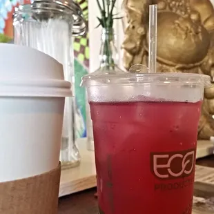 A Clever + Raspberry Hibiscus tea