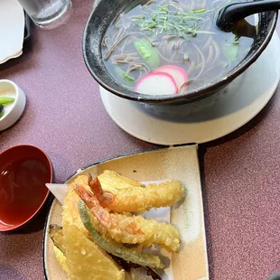 Tempura Soba (Hot)