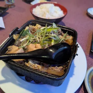 Combination portion of sukiyaki