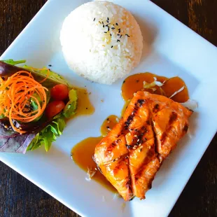 Salmon teriyaki