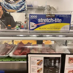 Slabs of fresh offerings from the sea