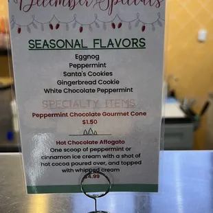 Holiday flavors