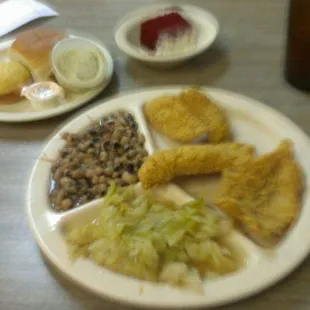 a plate of food on a table