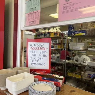 Take out stuff