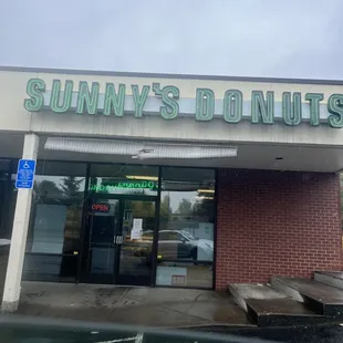 Outside - Sign Still up from old owners