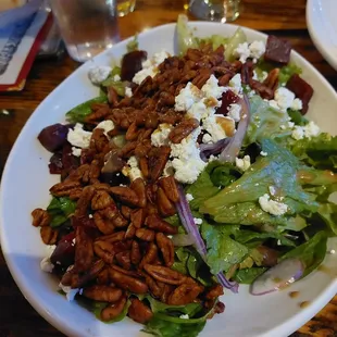 Tanzenwald salad extra candied pecans omg