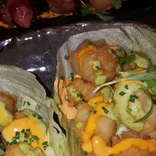 Rock Shrimp Lettuce Cups